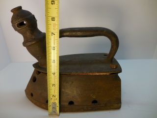 INTERESTING ANTIQUE / VINTAGE GAS ? SAD IRON - PATENT APPLIED FOR,  OLD TOOL 11