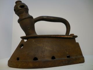 INTERESTING ANTIQUE / VINTAGE GAS ? SAD IRON - PATENT APPLIED FOR,  OLD TOOL 2