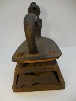 INTERESTING ANTIQUE / VINTAGE GAS ? SAD IRON - PATENT APPLIED FOR,  OLD TOOL 4