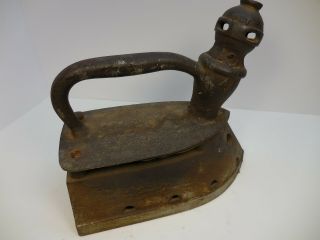 INTERESTING ANTIQUE / VINTAGE GAS ? SAD IRON - PATENT APPLIED FOR,  OLD TOOL 5