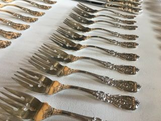 Francis I - Reed & Barton 60pc Set for 12 - STERLING SILVER Flatware Set 3