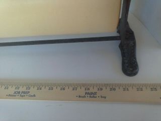 VTG CAST IRON BUTCHER WRAPPING PACKING PAPER ROLL DISPENSER.  THE PIQUA 22 