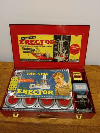 Vintage A.  C.  Gilbert Erector Set 6 1/2 All Electric 100 Complete 13