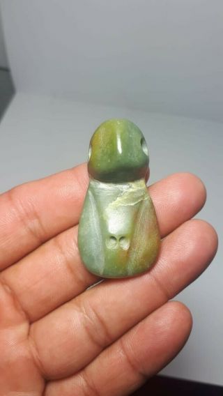 Pre - Columbian Olmec Jade duck from Mexico.  CA.  400 bc. 5