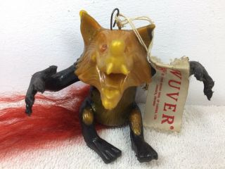 Vintage 1966 Oily Jiggler Russ Berrie Bros Yellow Black Wuver Wolf Canada Tail