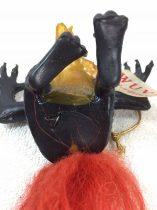 Vintage 1966 Oily Jiggler Russ Berrie Bros Yellow Black Wuver Wolf Canada tail 3