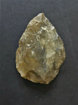 Classic Mousterian Or Neandertal Flint Handaxe From France