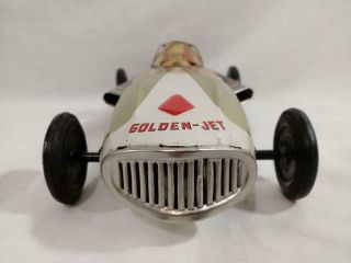 BIG 1960 Bandai GOLDEN JET Japanese TIN 18 RACE CAR 3