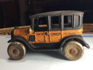 Arcade 1920s Cast Iron Taxi 3 Rare Size 5