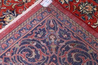 One - of - a - Kind VINTAGE Floral Sarouk Persian Oriental Hand - Knotted 9x13 LARGE Rug 12