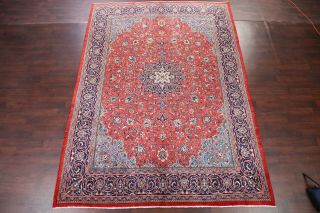 One - of - a - Kind VINTAGE Floral Sarouk Persian Oriental Hand - Knotted 9x13 LARGE Rug 2