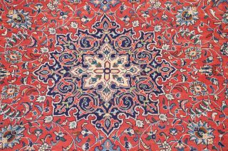 One - of - a - Kind VINTAGE Floral Sarouk Persian Oriental Hand - Knotted 9x13 LARGE Rug 3