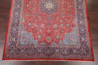 One - of - a - Kind VINTAGE Floral Sarouk Persian Oriental Hand - Knotted 9x13 LARGE Rug 4