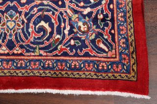 One - of - a - Kind VINTAGE Floral Sarouk Persian Oriental Hand - Knotted 9x13 LARGE Rug 5