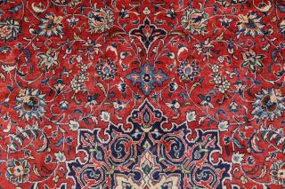 One - of - a - Kind VINTAGE Floral Sarouk Persian Oriental Hand - Knotted 9x13 LARGE Rug 7