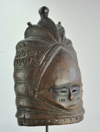 Mende SOWEI Helmet Mask Sande society Sierra Leone African Art TRIBALART BE 3