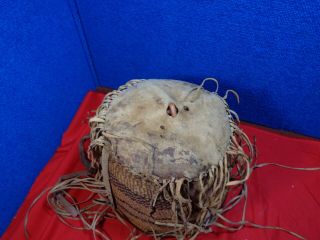 LARGE ANTIQUE NATIVE AMERICAN INDIAN WOVEN BASKET 2 3