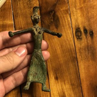 Ancient Phoenician Brass Human Figure Artifact Antique Old Relic Antiquity 11