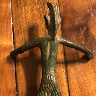 Ancient Phoenician Brass Human Figure Artifact Antique Old Relic Antiquity 9