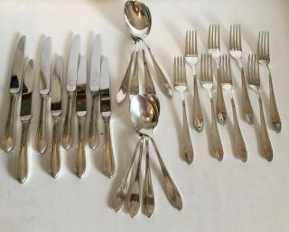 Versailles Silverplate Flatware Christofle France 8 Piece Place Setting 3 Piece