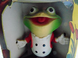 1948 REMPEL FROGGY THE GREMLIN SQUEAKY TOY FROG ANDY ' S GANG Ed McConnell w/BOX 2