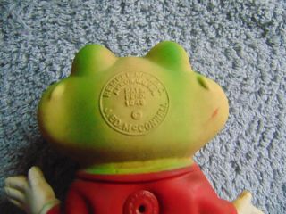 1948 REMPEL FROGGY THE GREMLIN SQUEAKY TOY FROG ANDY ' S GANG Ed McConnell w/BOX 5