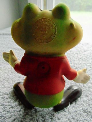 1948 REMPEL FROGGY THE GREMLIN SQUEAKY TOY FROG ANDY ' S GANG Ed McConnell w/BOX 6