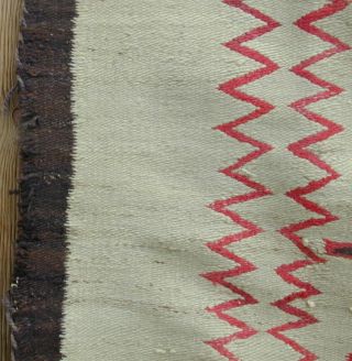 Old Handmade Large Navajo Rug Classic Design 1920 ' s Very Rare 6