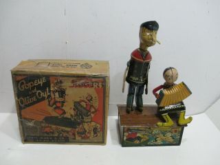 Popeye And Olive Oil Jigger Made By Marx