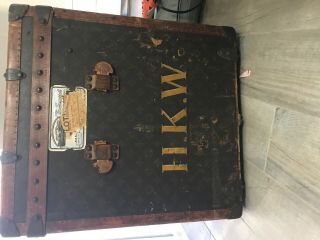 Louis Vuitton Vintage Antique Trunk for Hats and Shoes from 1930 11