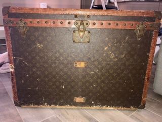 Louis Vuitton Vintage Antique Trunk For Hats And Shoes From 1930