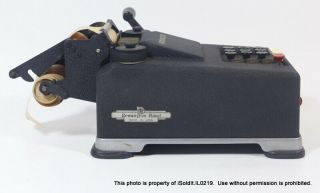 VINTAGE REMINGTON RAND Hand Crank ADDING MACHINE Serial No.  M224382 Black 10 - Key 5