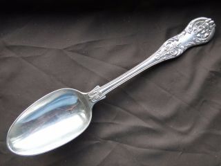 Cast Serving Spoons Sterling Silver London 1840 Marked,  Fancy Rose,  Mary Chawner