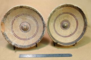 2 Etruscan Plates/dishes - Over 2000 Years Old (500bc) Tarquinia,  Italy
