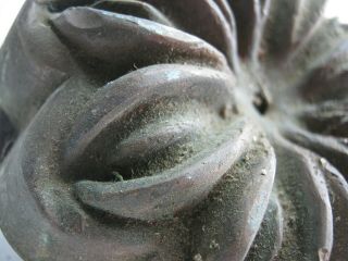 TWO BRONZE/ONE CAST IRON FLOWER MOLDS,  NO BOTTOMS MAKE YOUR OWN CASTINGS 4