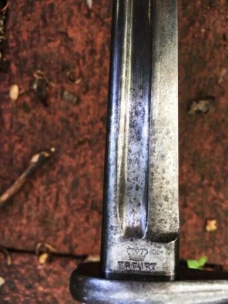 Antique 1898 Imperial German Prussian Sword Bayonet QUILLBACK Rapier Saber 10