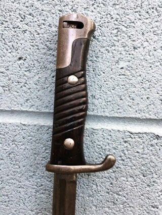 Antique 1898 Imperial German Prussian Sword Bayonet QUILLBACK Rapier Saber 11
