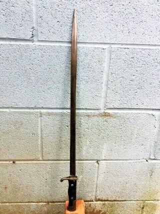 Antique 1898 Imperial German Prussian Sword Bayonet Quillback Rapier Saber