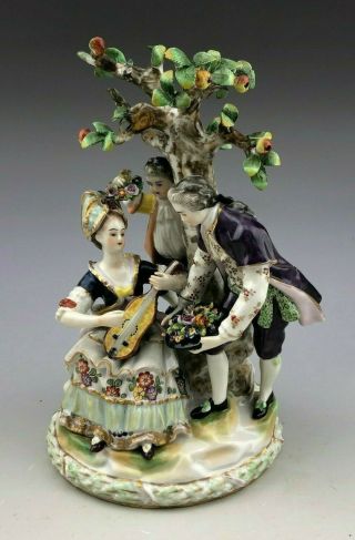 Rare Antique Large Volkstedt Dresden Germany Porcelain Figurine