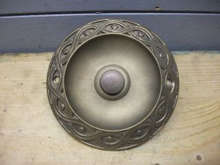 large old door bell ornate cast brass 5 