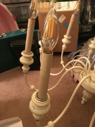 Large Vintage Chandelier 10 Arms Candle Lights 36 