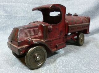 Antique Large Size Champion Cast Iron Mack Gasoline Truck - circa 1920 ' s - 30 ' s 3