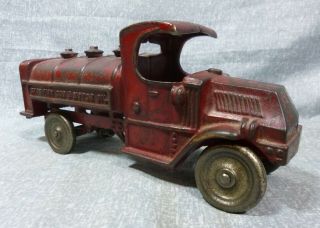 Antique Large Size Champion Cast Iron Mack Gasoline Truck - circa 1920 ' s - 30 ' s 4
