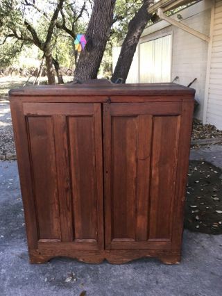 Antique Southern Yellow Pine Jelly Cupboard
