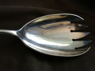 WEDGEWOOD HANDLED - STERLING SILVER SALAD SERVERS MADE IN SHEFFIELD 1907 4