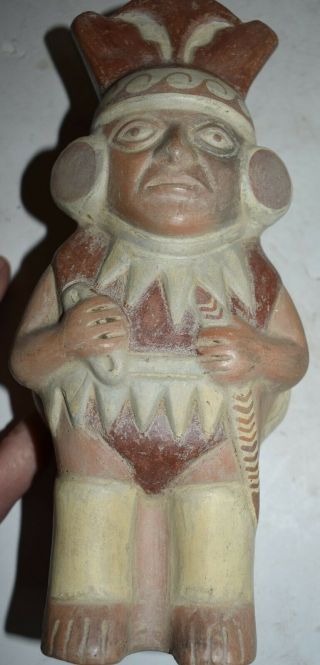 Orig $1099 Wow Pre Columbian Moche Figured Bowl 7in Prov