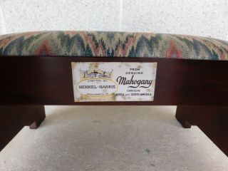 HENKEL HARRIS Mahogany Chippendale Style Bed Steps 8