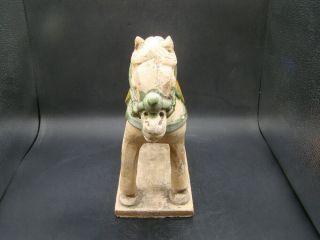 Chinese Ming Dynasty (1368 - 1644) green and yellow glazed horse u5641 4