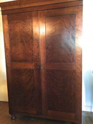 Antique Hand Made Armoire With 6 Drawers