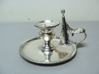 19th C.  MATTHEW BOULTON Old Sheffield Plate Silver Chamberstick 6